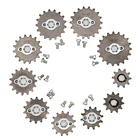 Передняя Звездочка двигателя, цепь 420, 420H, 17 мм, 10 -19 зубьев, для Taotao Kayo ESB XMoto Apollo SSR 110 125cc, мотоцикла-внедорожника, квадроцикла