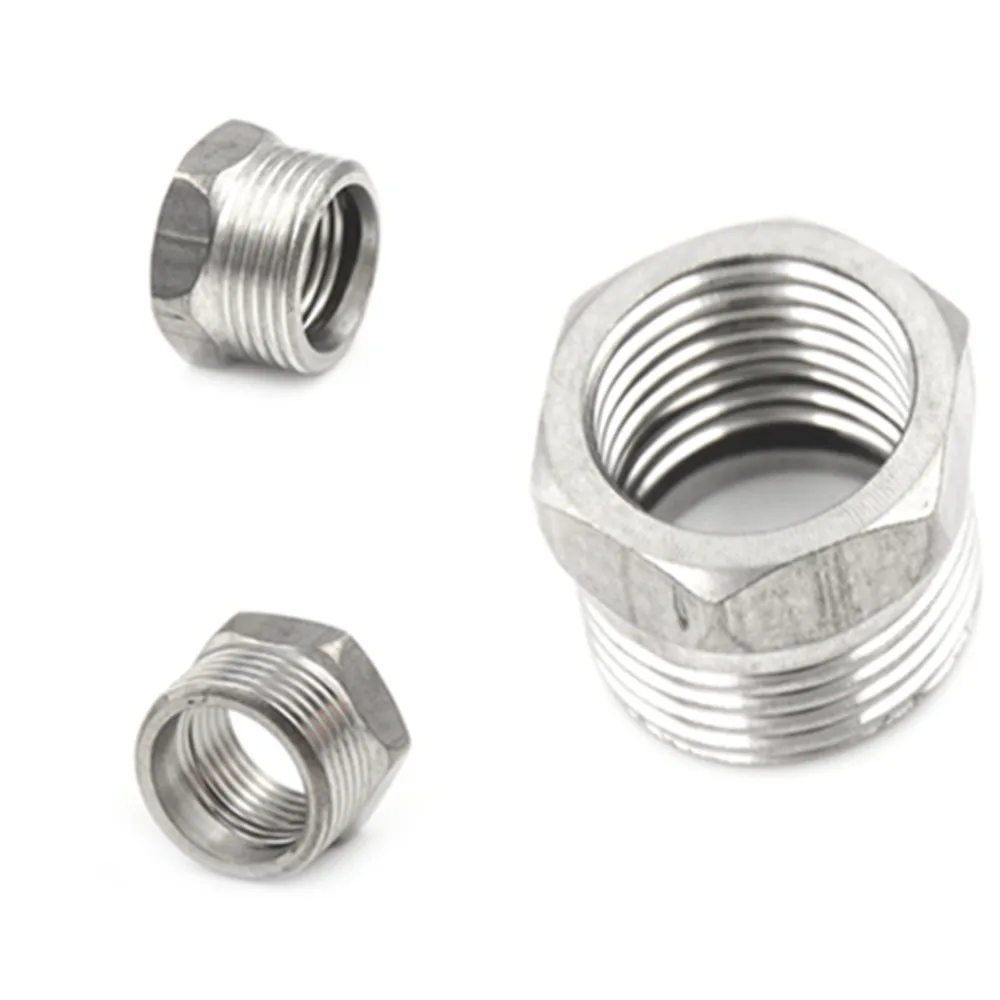 

High Quality 3/4" Male X 1/2" Stainless Steel Female Thread Reducer Bushing Fitting SS 304 NPT Pipe 1 Pcs