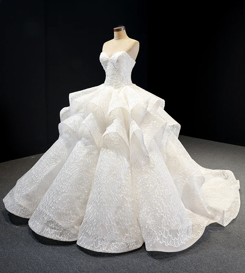 J66891 женское белое свадебное платье без бретелек рукавов со шнуровкой сзади