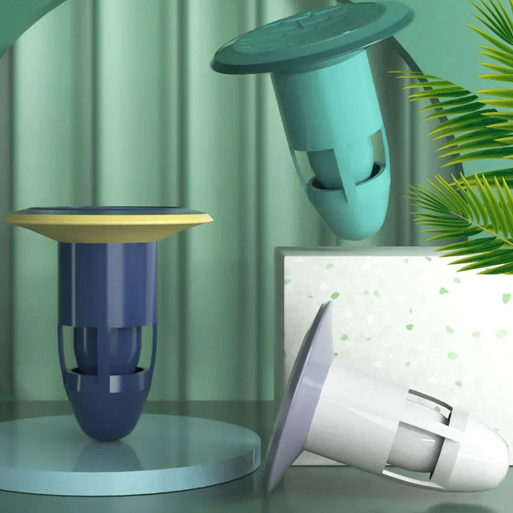 

2pcs Hair Stopper Kitchen Sink Strainer Floor Drain Strainer for Home (Blue)