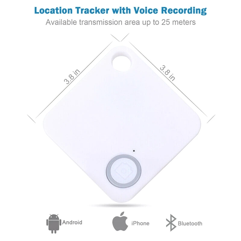 

Mini Fashion Bluetooth 4.0 Tracker GPS Anti-lost Pocket Size Smart Tracker for Car Wallet Key Collar for Olds Kids Pets