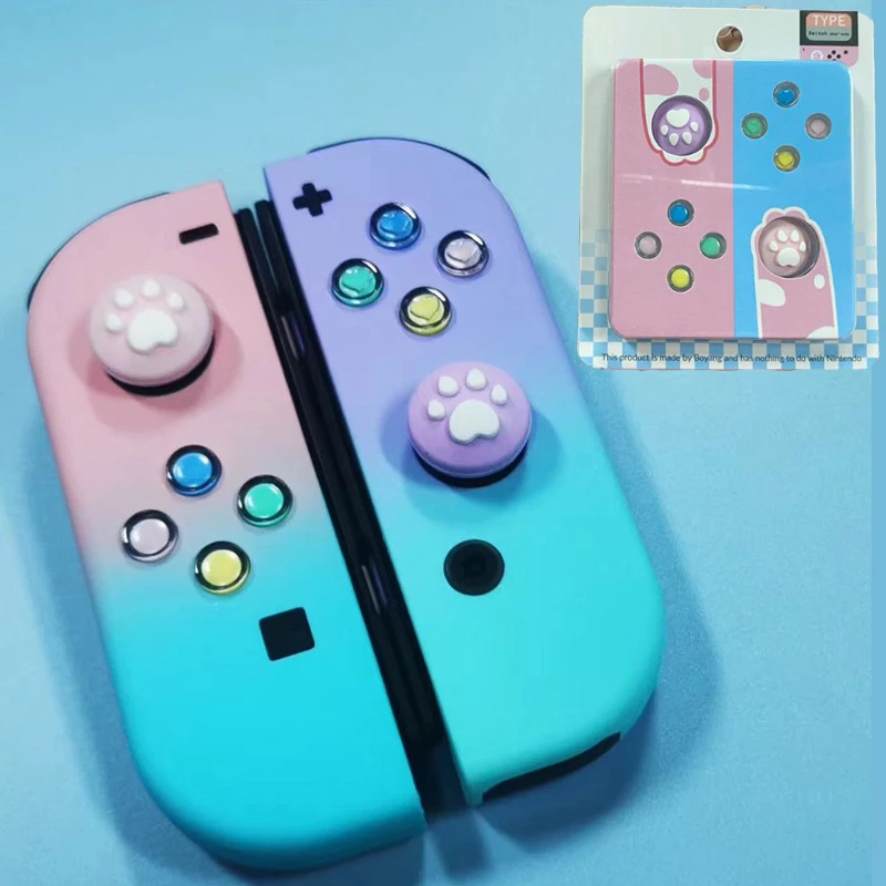 ABXY Crystal X кнопка для джойстика замена крышки запасной чехол контроллера Nintendo Switch NS