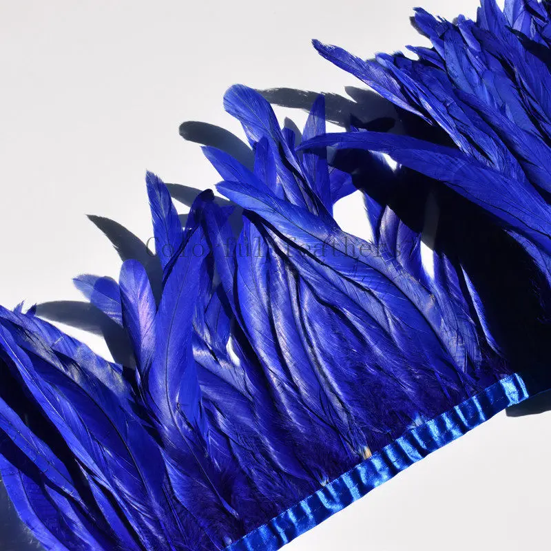 Украшение для платья/юбки/костюма петушиное перо 30-35 см 1 ярд отделка из перьев