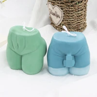 diy novelty body shape candle silicone mold fleshy man and woman butts easy wax making materials small crafts soap mould decor