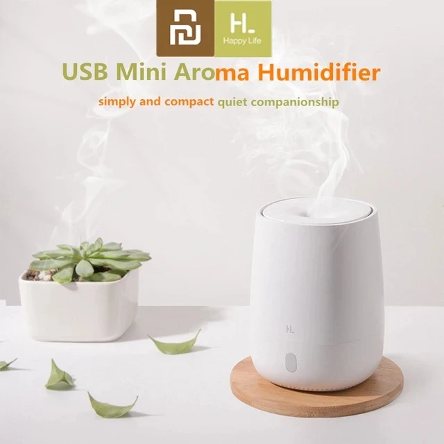 

Youpin HL Portable USB Mini Air Aromatherapy Diffuser Humidifier Quiet Aroma Mist Maker 7 Light Color Home Office