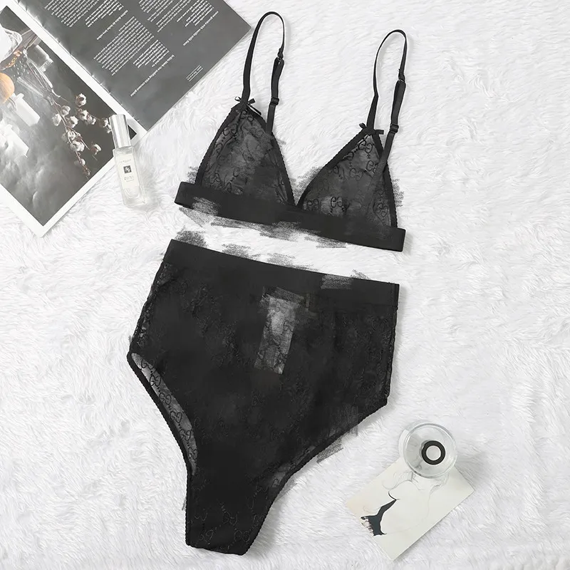 

2021 New Swimsuit Underwear Two Wear 1pcs European and American G Letter See-through Mesh Sexy Bikini Female Summer Beachwear XL