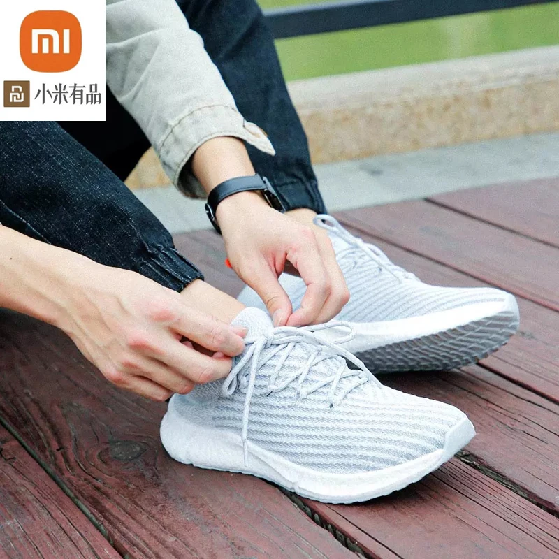 

xiaomi youpin FREETIE cloud elastic flying woven light running shoes comfortable antibacterial insole tpr wear-resistant sole