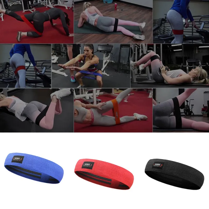 Пилатес Йога Сопротивление группа Sad хип кольцо латексный скольжения Эластичный