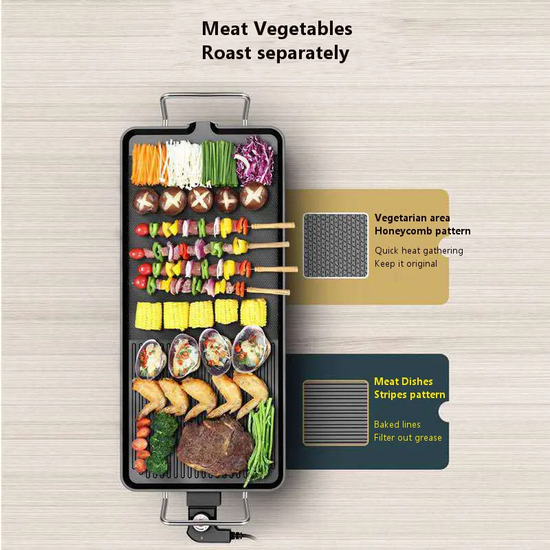 Корейские Бытовые Электрические Печи бездымного антипригарного барбекю Барбекю