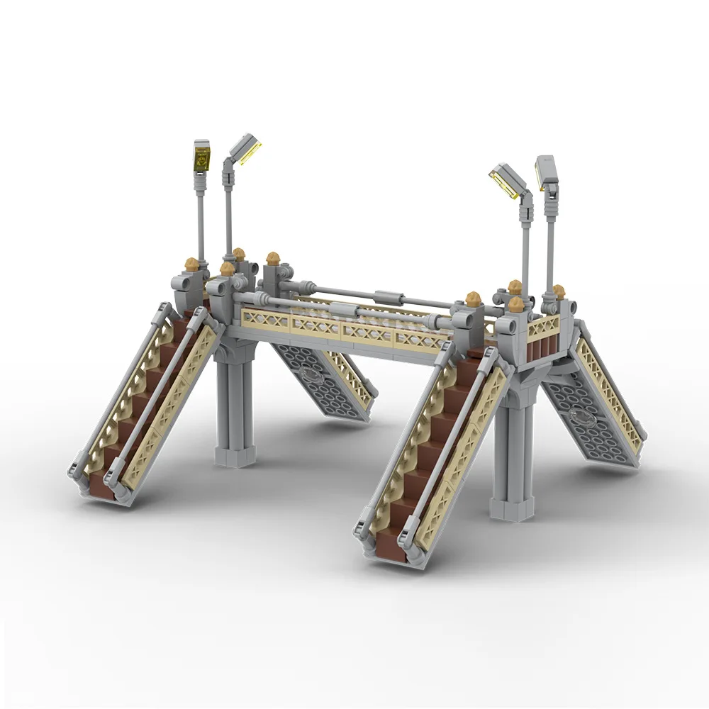 

MOC City Intersection Road Plates lane Traffic light Footbridge Building Blocks Set Bricks Kit Model Kids Toys For Children Gift