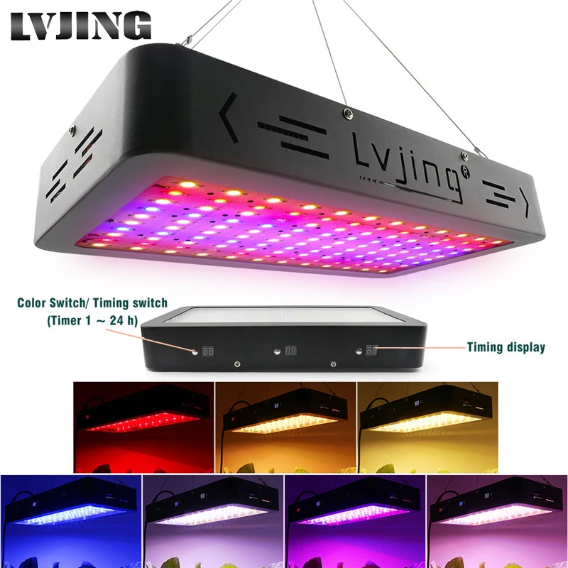 Полный спектр 1200 Вт Светодиодный светильник для выращивания растений