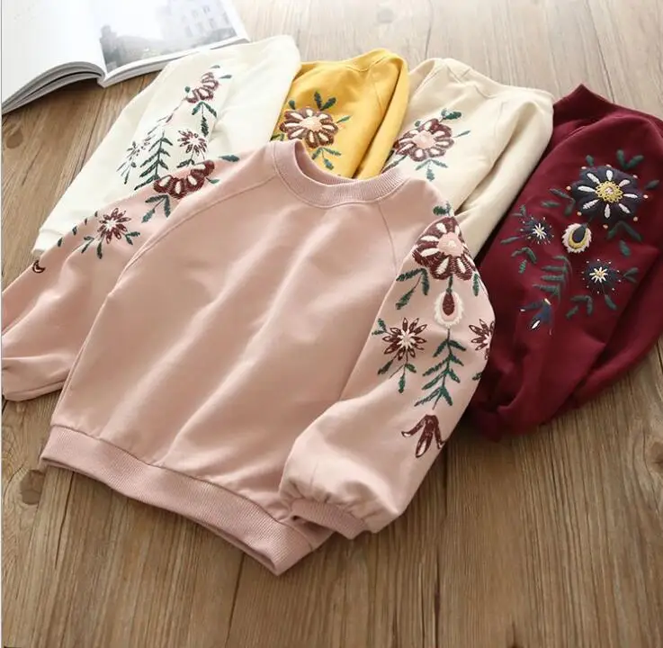 Новинка 2019 осенний свитер с длинным рукавом для девочек футболка топ женская