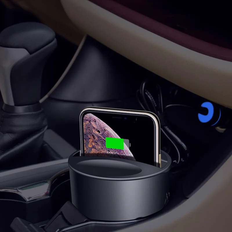 Автомобильное беспроводное зарядное устройство QI док станция подставка для iPhone