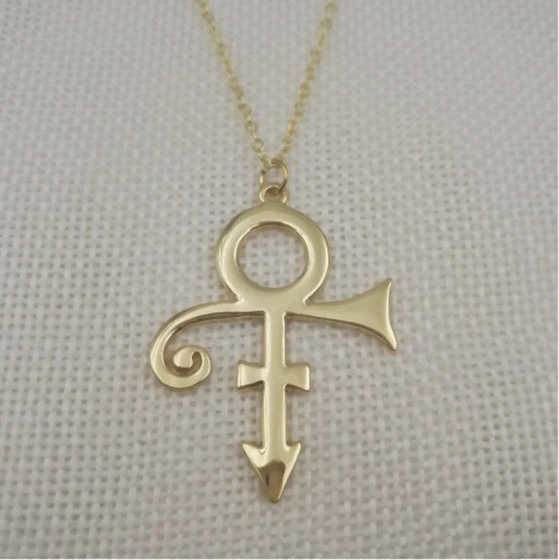 Ожерелье с символом любви для женщин памятный принц логотипом минимализм певица