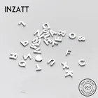 Женское Ожерелье INZATT с подвеской в виде буквы из настоящего серебра 925 пробы, ювелирное изделие в стиле хип-хоп, минималистичные аксессуары оптом