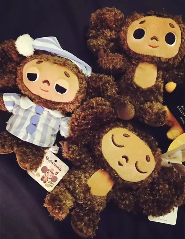 Русский фильм Чебурашка и гена игрушки куклы Yebypawka милые обезьяны и крокодил мягкие и плюшевые животные игрушки
