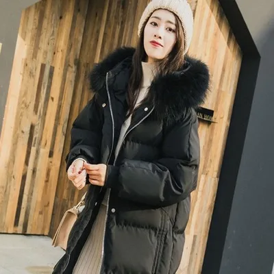 

White Duck Down Jacket Women Winter Jacket Long Thick Coat For Women Hooded Down Parka Warm Female Clothes