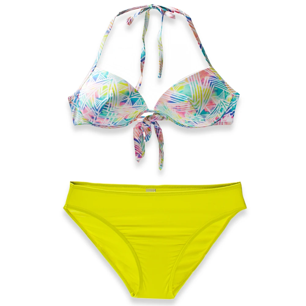 21 стиль с принтом сексуальный бандаж бикини для женщин 2020 летний высокая талия