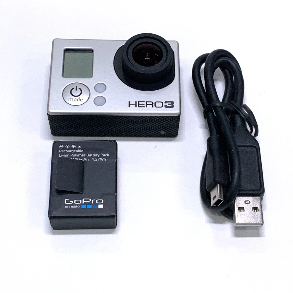 100% оригинальный для GoPro HERO3 Hero 3 Black Edition Adventure Camera + аккумулятор кабель зарядки и