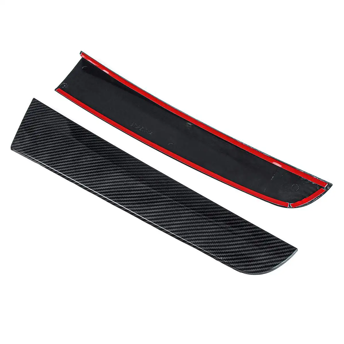 

2PCS Rear Window Side Spoilers Glossy Canard Canards Splitter For Nissan Patrol Y62 2010 2011+Car Styling Accessories GlossBlack
