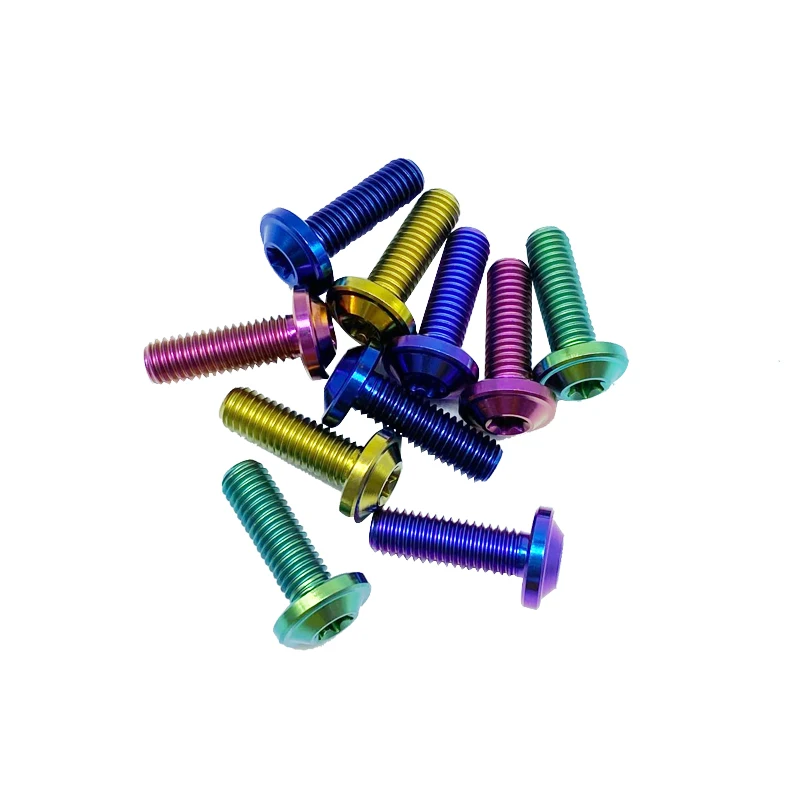 PYTITANS Titanium Custom Colorful Anodizing Full Thread M8*25 Hexagon Socket Hex Bolt for Motorbike | Обустройство дома