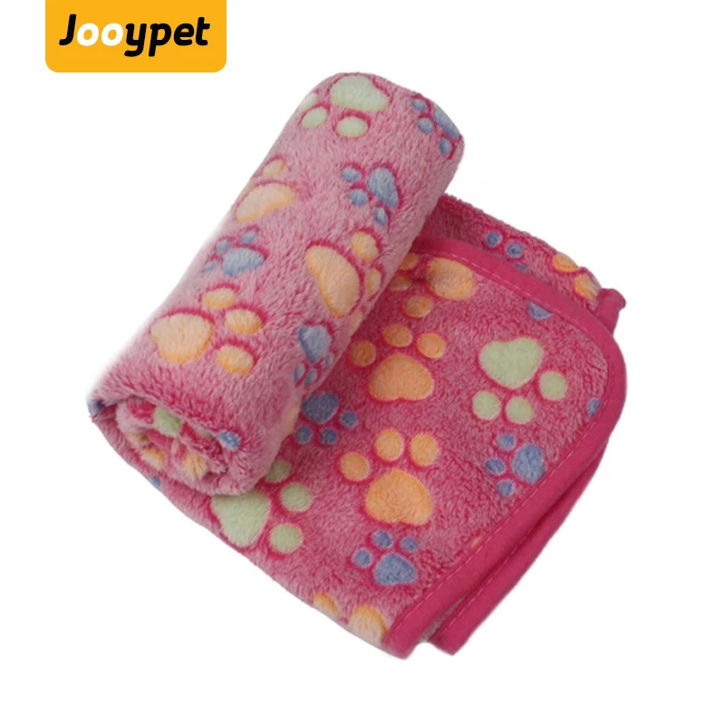 JOOYPET милое теплое одеяло для сна с принтом в виде лап собак кошек щенков флисовое