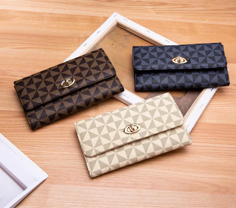 Кошелек Новая женская сумочка большая емкость складной бумажник карты немного