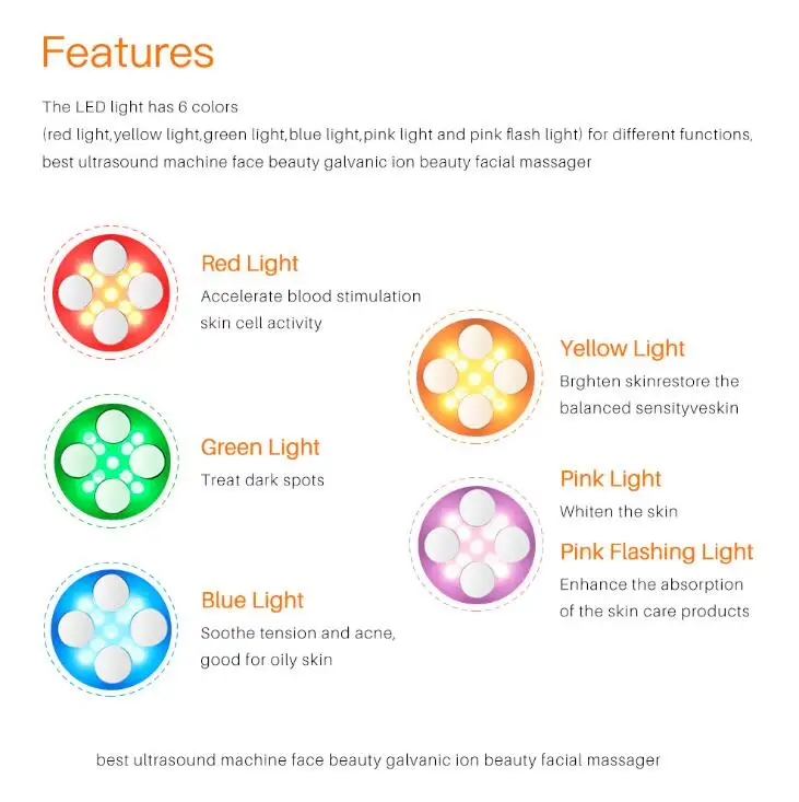 Аппарат для ухода за кожей радиочастотный светодиодный 5 в 1|Устройство лица| |