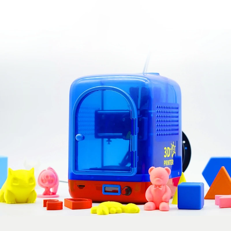 Verkauf 1 Set Tragbare Mini 3D Drucker PLA Filament Für Anfänger Kind Kid Entry-Level Mit Geschlossenen Desktop FDM