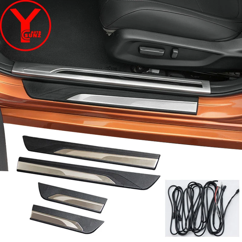 Крышка порога двери со светодиодом для honda civic 2016 2017 2018 аксессуары запасные части