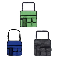 chair armrest organizer pouch snack bag waterproof beach chair hanging storage with 4 pocket for outdoor folding camping