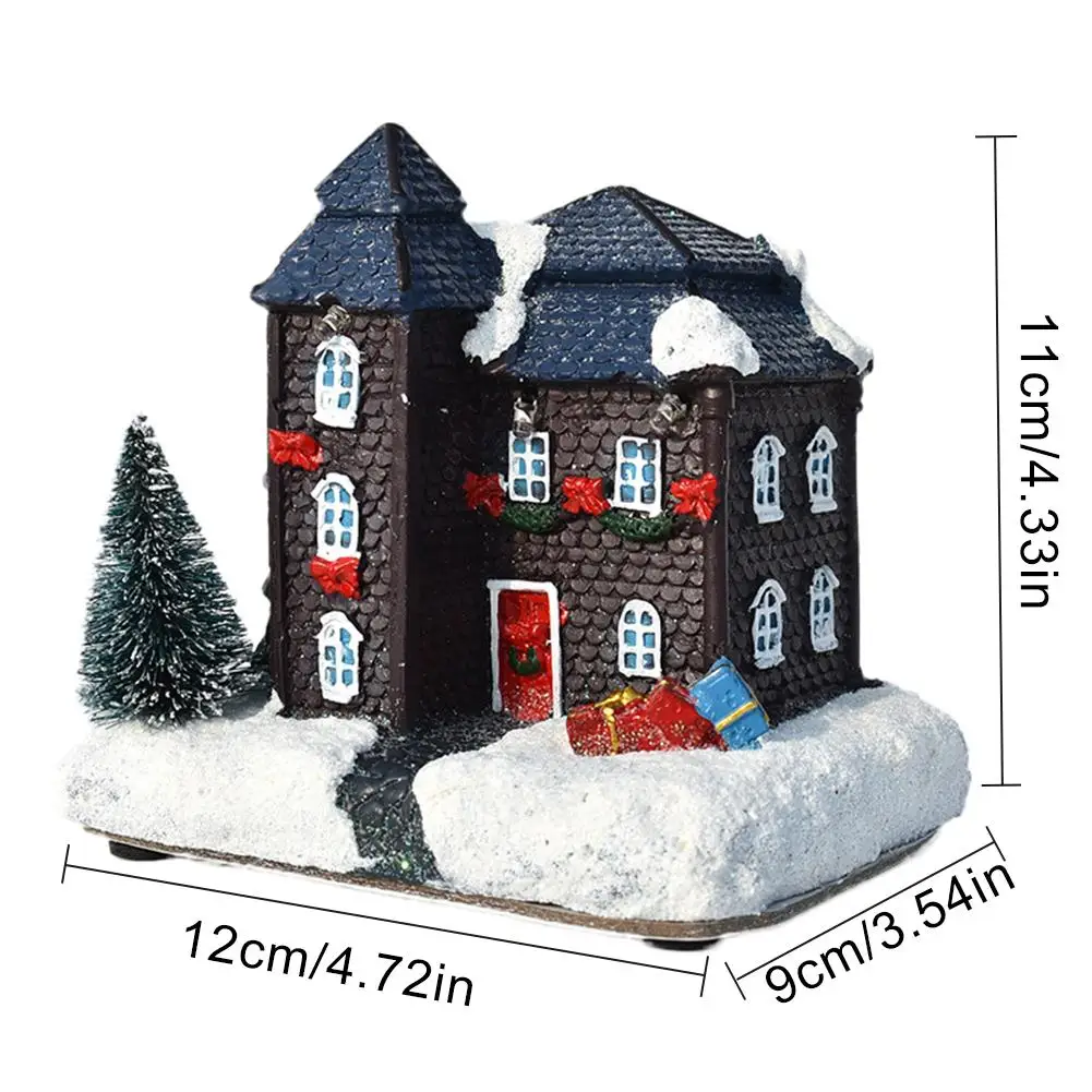 Рождественский Декор для дома светодиодный 1 шт. Снежный домик с светильник