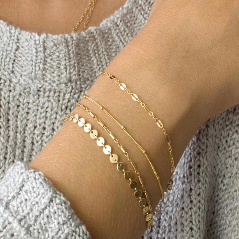H21986 3 шт./компл. с кристальной совой; сердечка Браслеты& Bangles, золото/покрытый серебром Слон Подвески в виде якоря Стразы Браслеты для Для женщин - Окраска металла: H21986
