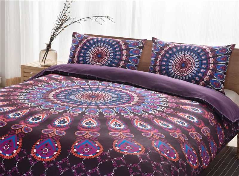 

European and American Size Hot Bedding Bohemian National Wind Three Pieces Set Luxury Bedding Sets Twin Bedding Set