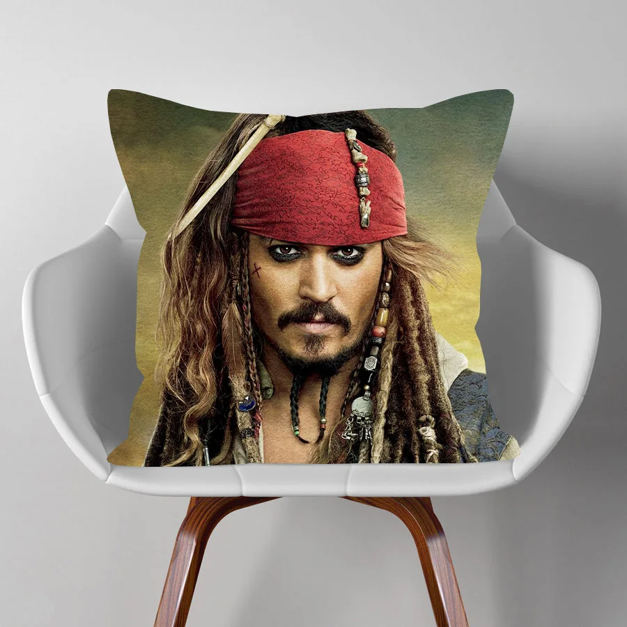 Смотрите фильмы звезда Наволочки Джонни Деппом портрет квадратный чехол для