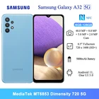 Смартфон Samsung Galaxy A32 5G, экран 6,5 дюйма, Восьмиядерный процессор MT6853, 6 ГБ, 720 ГБ, Android, четыре AI камеры 48 МП, 128 мАч