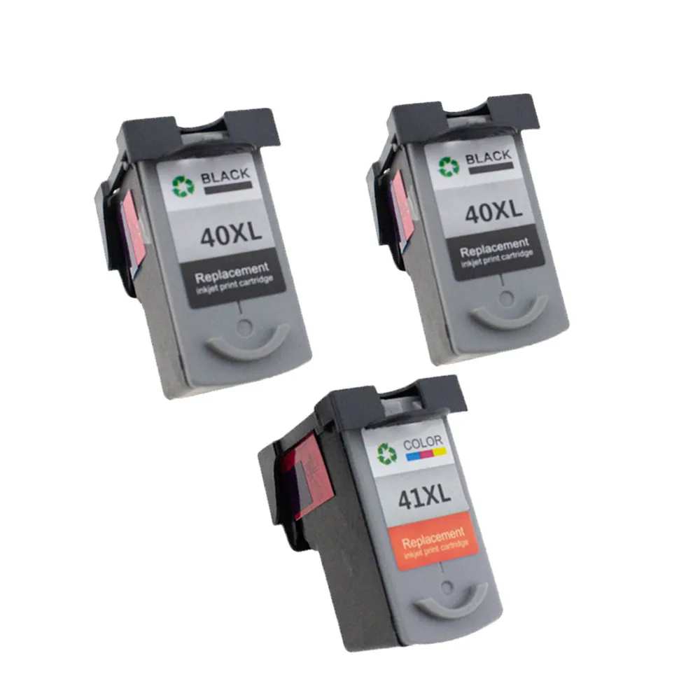 2Black 1Color PG-40 CL-41 совместимый картридж с чернилами PG40 CL41 для Canon Pixma MP140 MP150 MP160 MP180 MP190 MP210 MP220 MP450 MP470 принтер - Цвет: 2Black 1Color