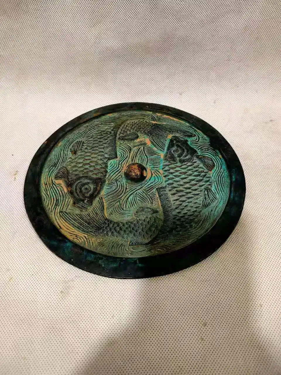 

Bronze mirror, Pisces bronze mirror, Exquisite arts and crafts decorations