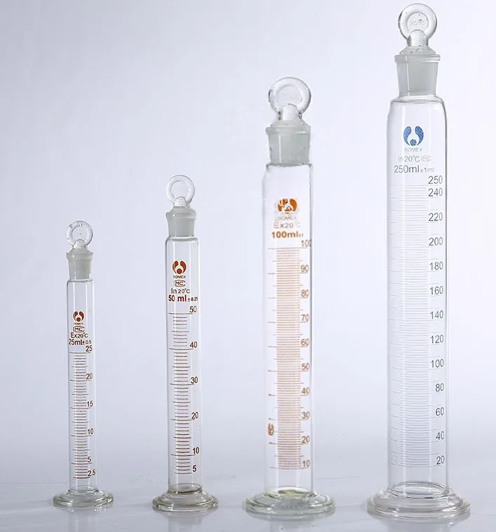 

Measuring cylinder with stopper 25ml-250ml graduated cup with cap stopper laboratory thickened glass measuring cylinder