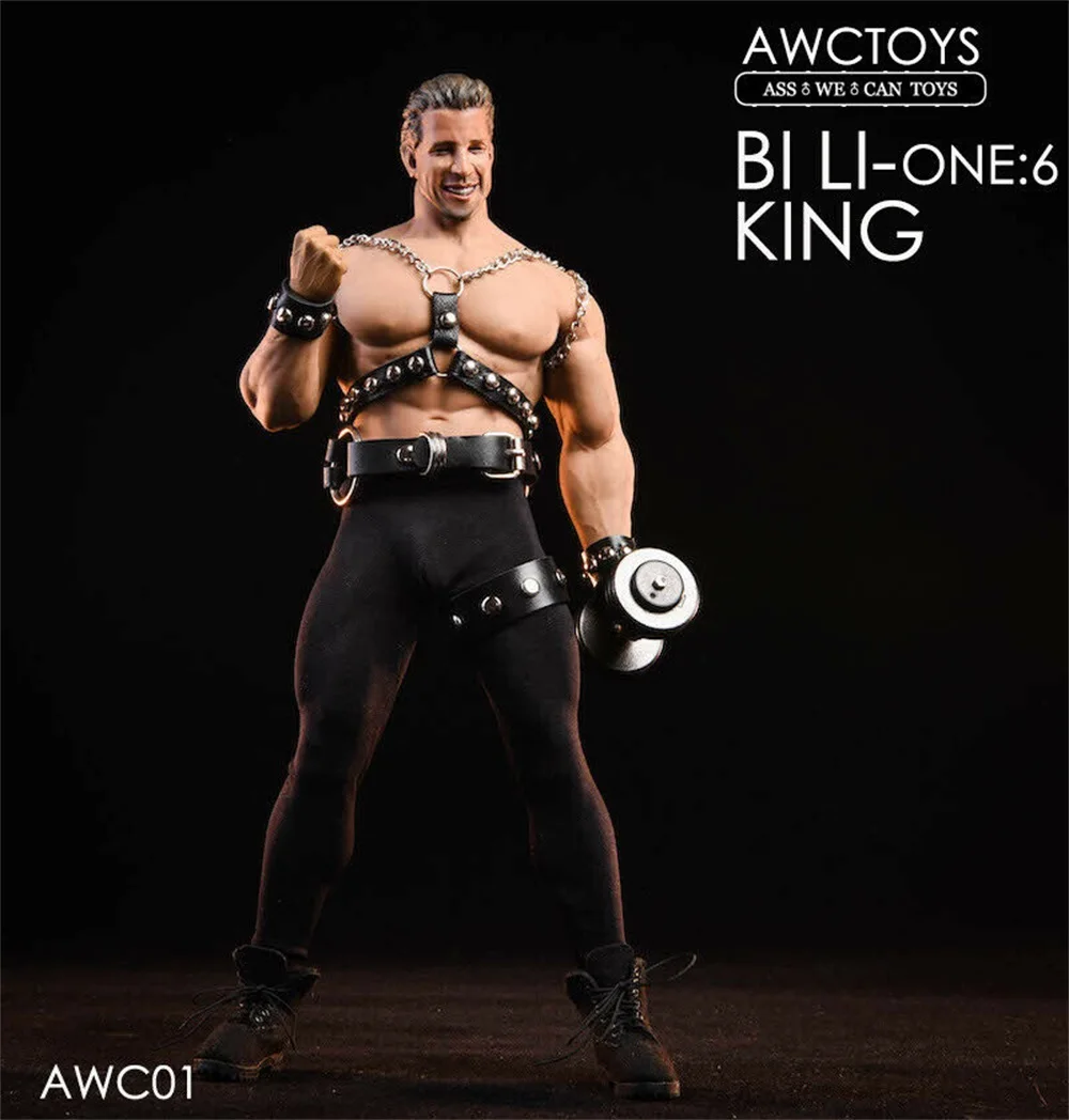 Коллекция 1/6 года AWCTOYS AWC01 Bi Li King Head Sculpt и комплект одежды подходит для M35 Muscler кукла