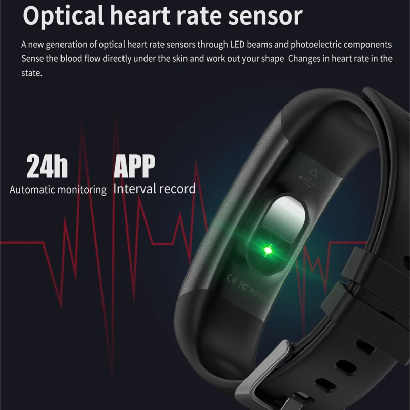 Новые водонепроницаемые Смарт часы T4 умный браслет с температурой ремешок смарт