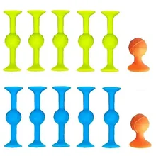 Sucker Toys Silicone Target Marker and Darts Funny Toy Set Family Outdoor Competitive Games Rubber Family Interactive Toy