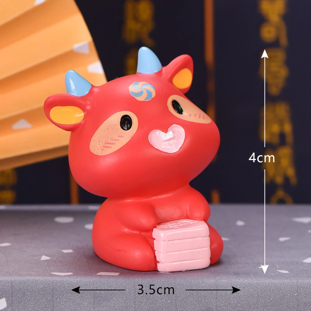Мини Lucky Ox Buffalo полимерная МОДЕЛЬ украшение для сказочного сада микро Ландшафтный