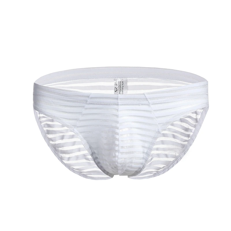 1 шт. мужское сексуальное прозрачное нижнее белье в полоску трусы с низкой