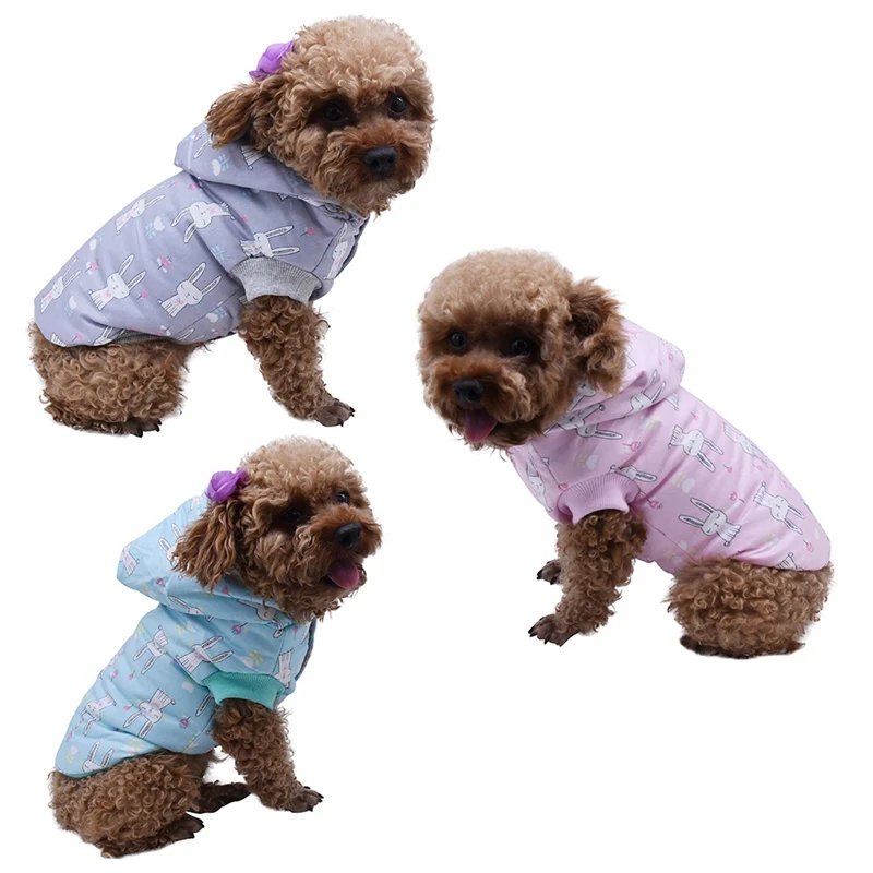 Милая Одежда для собак свитера модное Спортивное свободное худи щенок прыгун