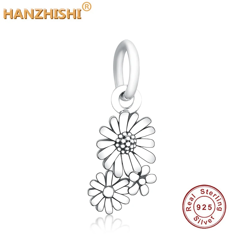 Оптовая цена 2020 новые весенние серебряные бусины 925 пробы Букет маргариток