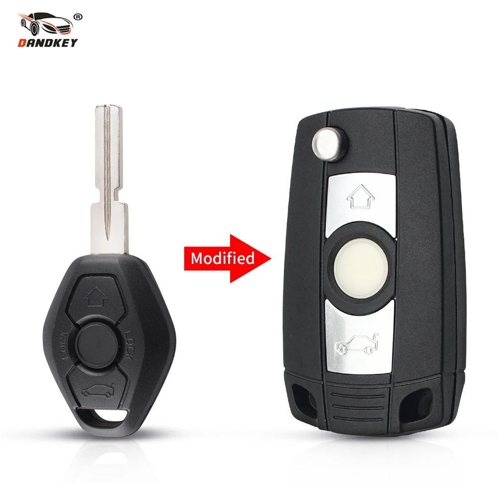 Dandkey измененный Складной Дистанционный 3 Buttton чехол для ключей BMW E31 E32 E34 E36 E38 E39 E46 Z3