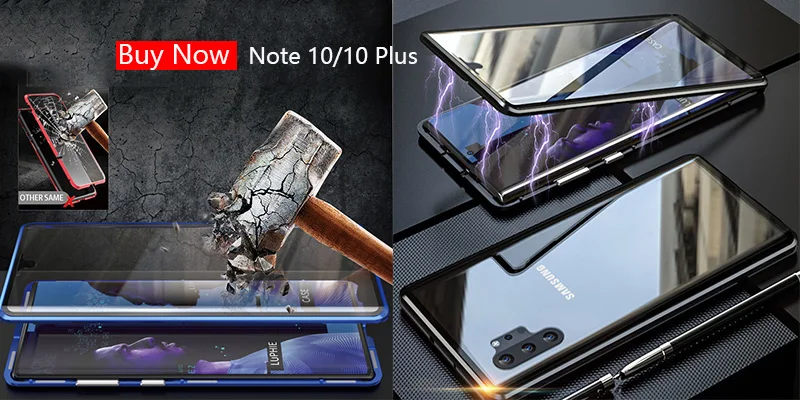 Магнитный чехол Luphie для samsung Galaxy S10 Plus, 5g, S10e, S9, S8, Note 9, 8, Полный Передний+ задний, 9 H, закаленное стекло, Магнитный чехол, чехол