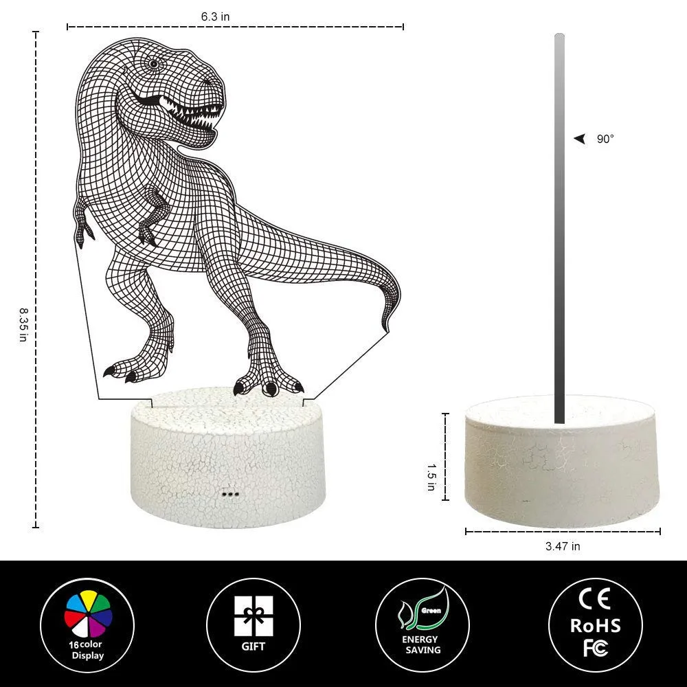 

Night Lights LED 3D Illuminated Lamp Optical Illusion Desk Night Light with Remote Control Bedroom Decoration Lampara Led