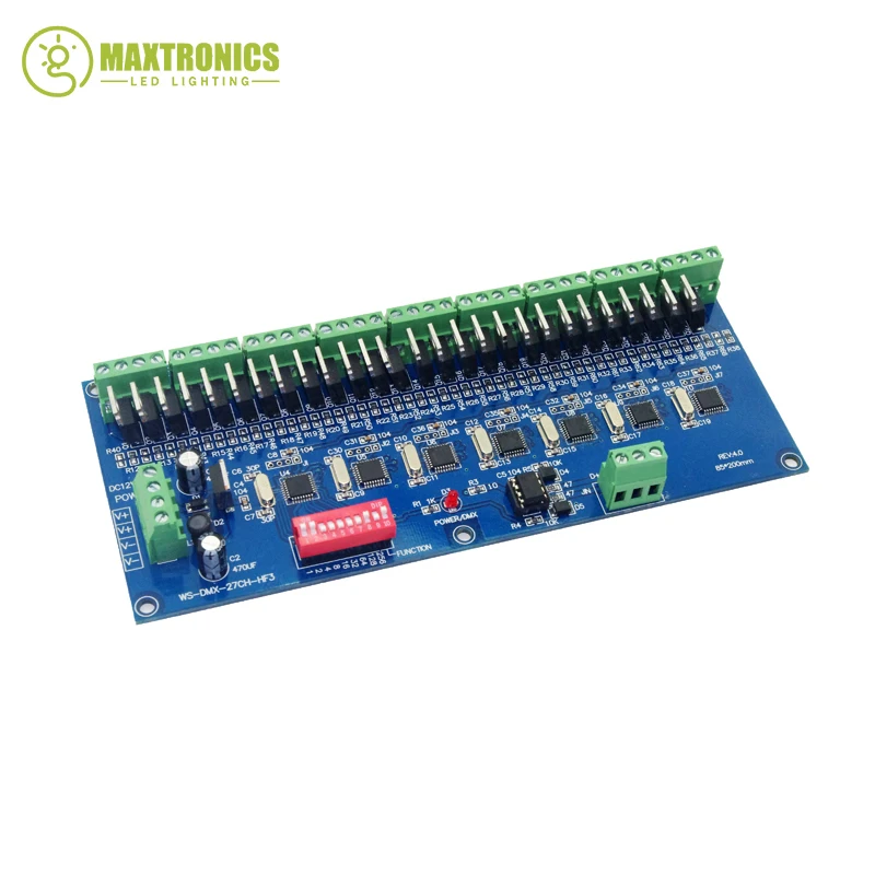 

1 шт. высокочастотный 10 кГц 27 каналов HF3 27 каналов dmx512 декодер светодиодный контроллер использование для светодиодной ленты Светодиодная лампа